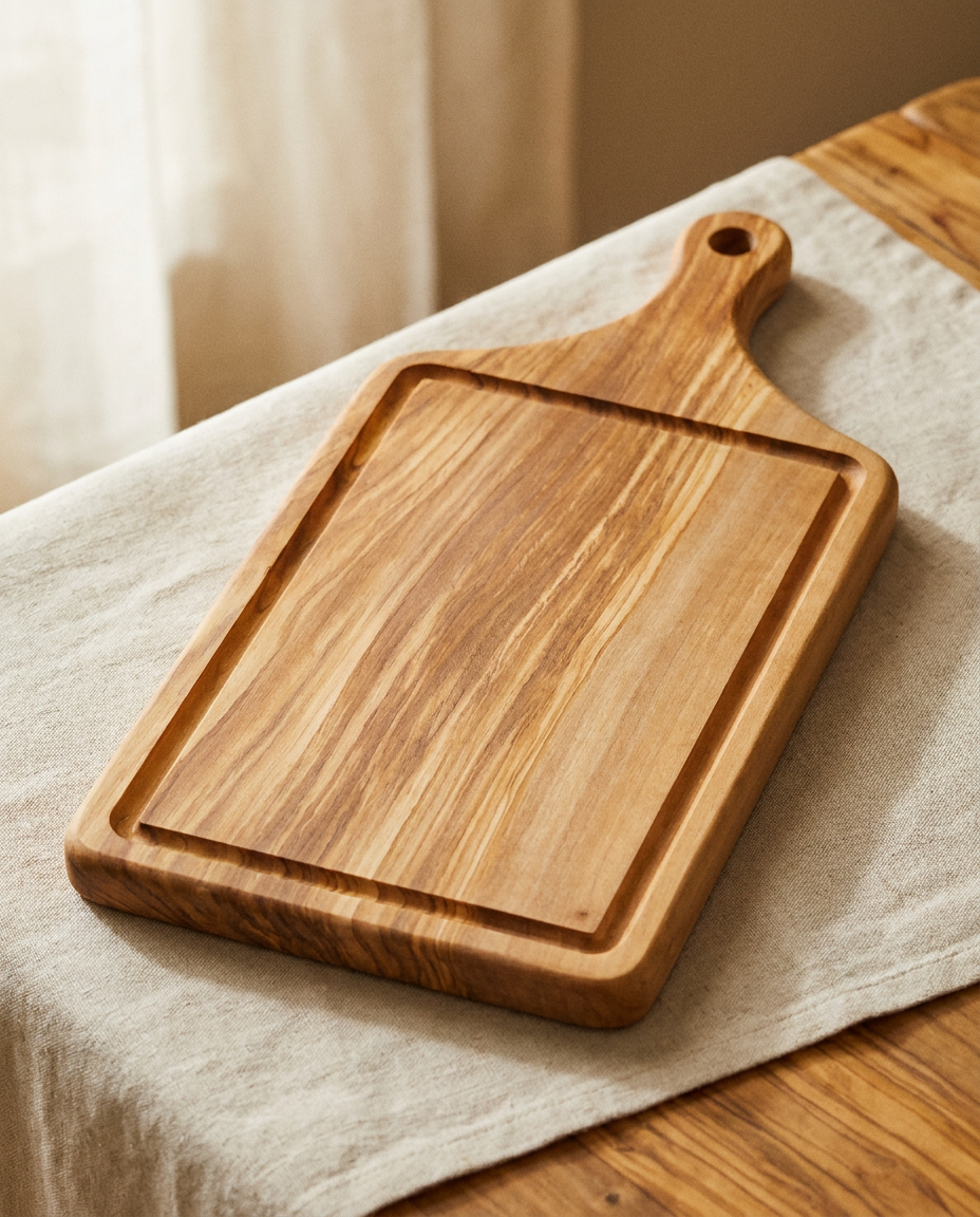 Rose's Oliwood Serving Board With Handle