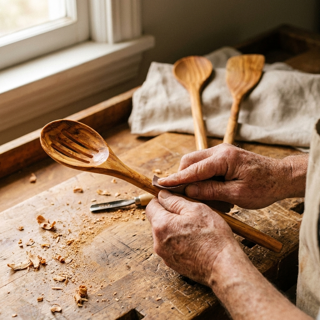 Rose's Olivewood 3-Piece Utensil Set