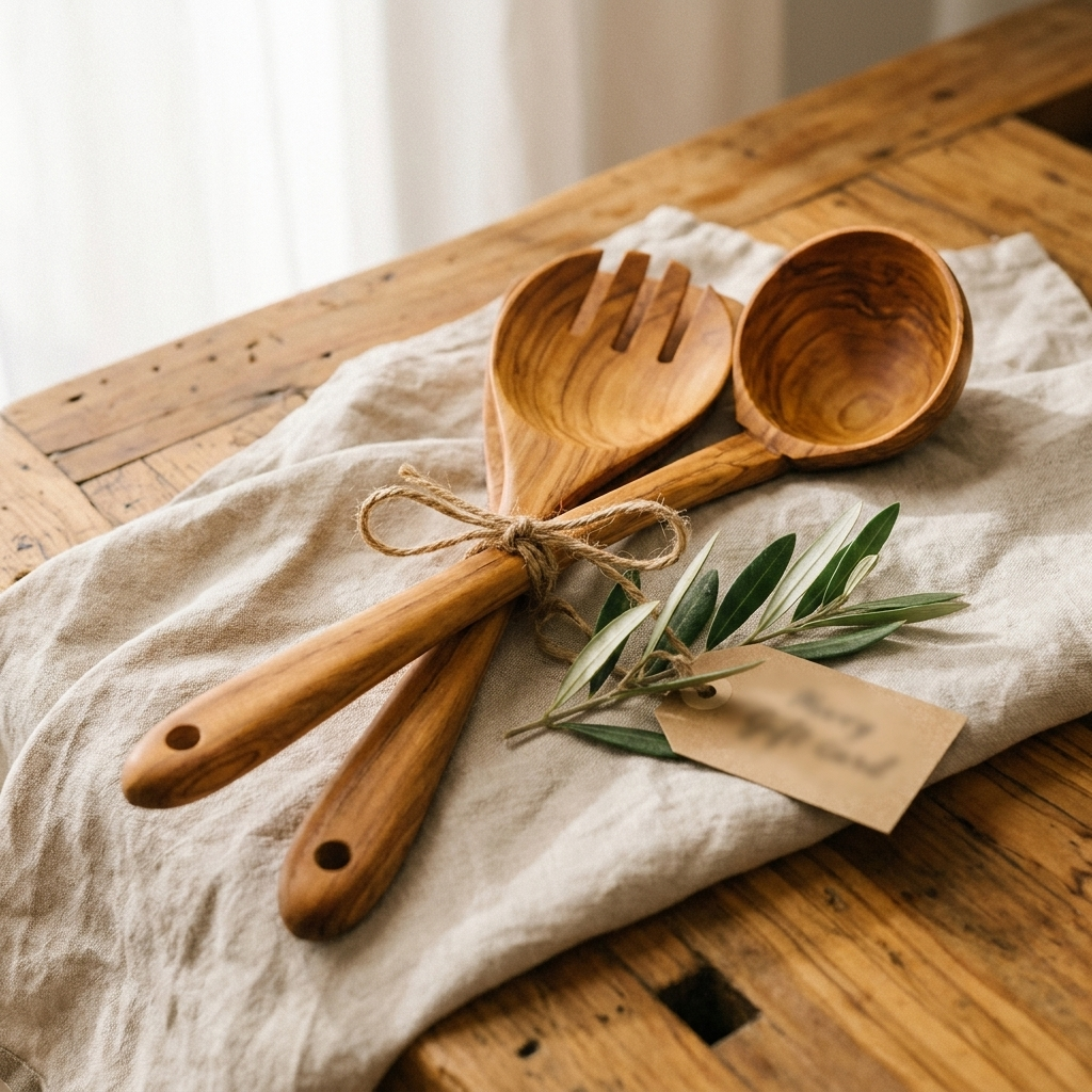 Rose's Olivewood 3-Piece Utensil Set