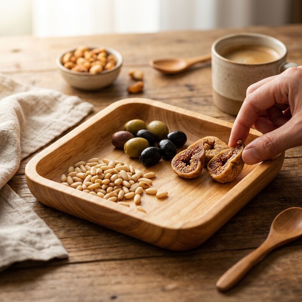 Rose's Olivewood Square Dish