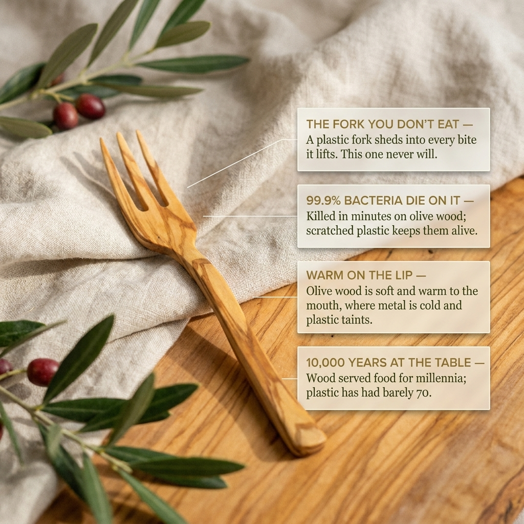 Rose's Olivewood Table Fork