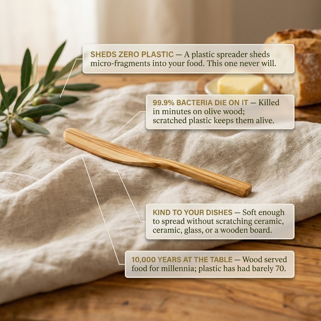 Rose's Olivewood Butter Knife