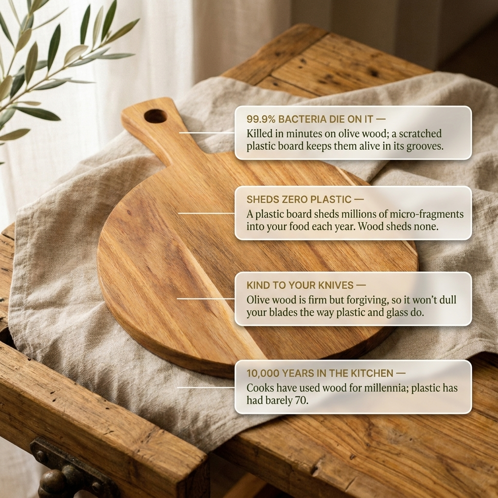 Rose's Olivewood Serving Round Board