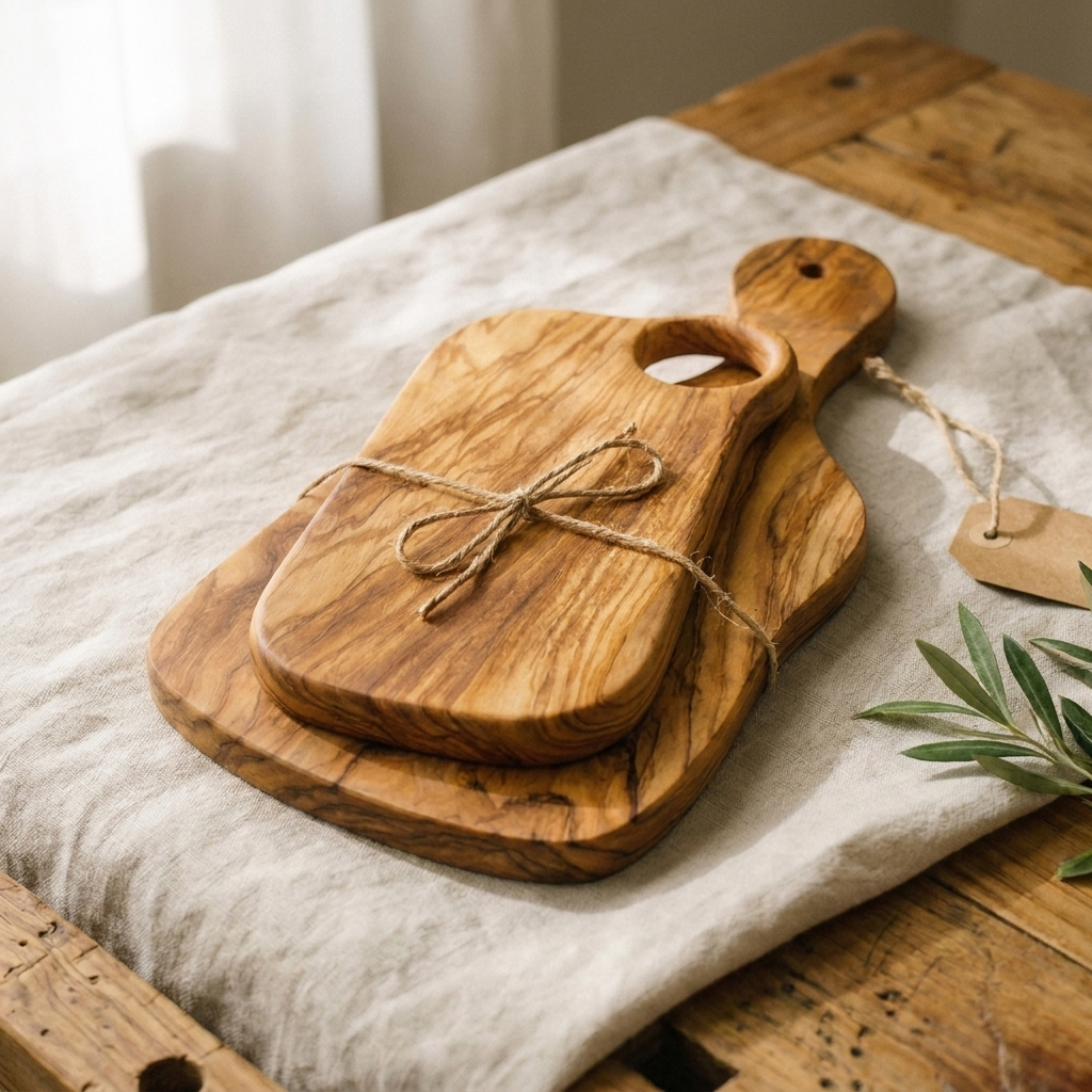 Rose's Olivewood Serving Board Set — 2 Pieces